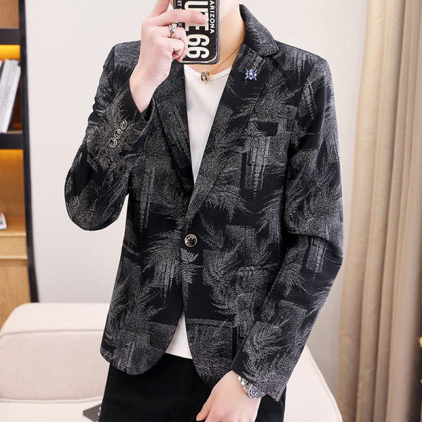 Muška jakna sa cvjetnim motivima