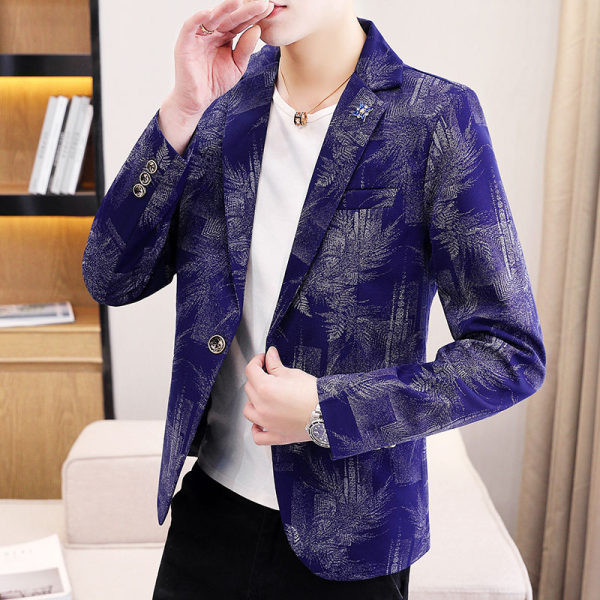 Muška jakna sa cvjetnim motivima