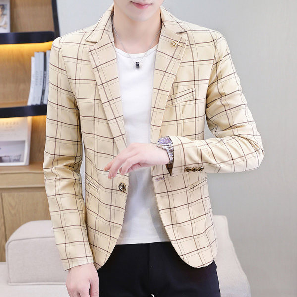 Karirani muški sako na gumbe