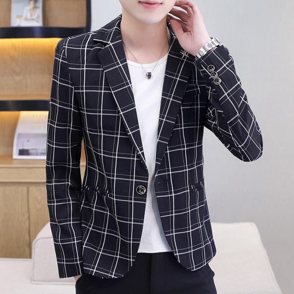 Karirani muški sako na gumbe