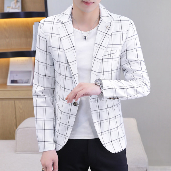 Karirani muški sako na gumbe