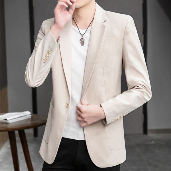 Vienspalvis vyriškas švarkas su kišene