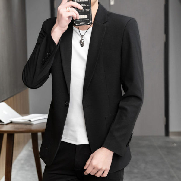 Vienspalvis vyriškas švarkas su kišene