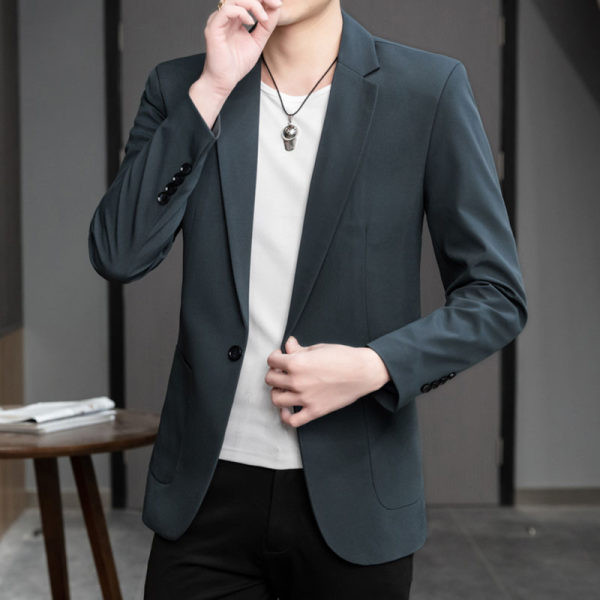 Vienspalvis vyriškas švarkas su kišene