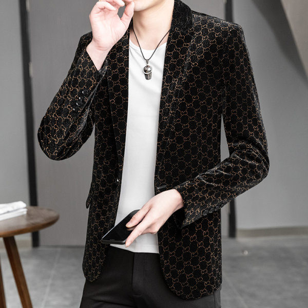 Muška jakna sa geometrijskim oblicima