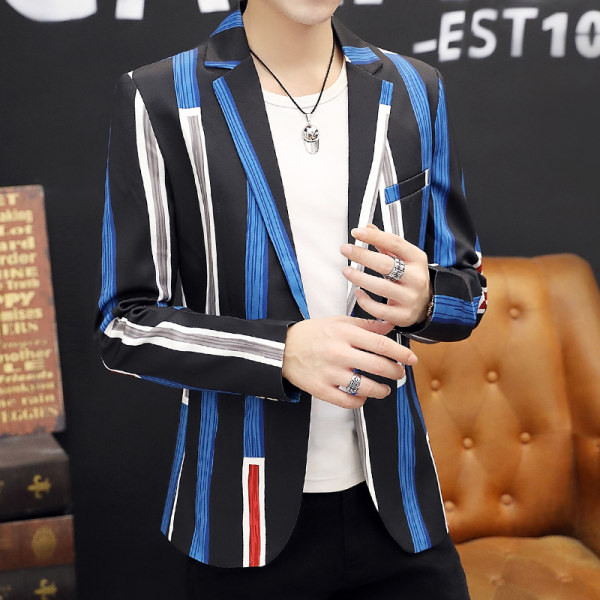 Jachetă casual în dungi