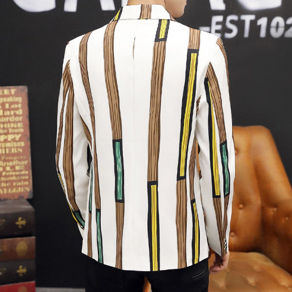 Jachetă casual în dungi