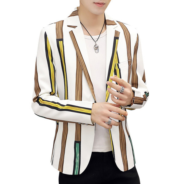 Jachetă casual în dungi