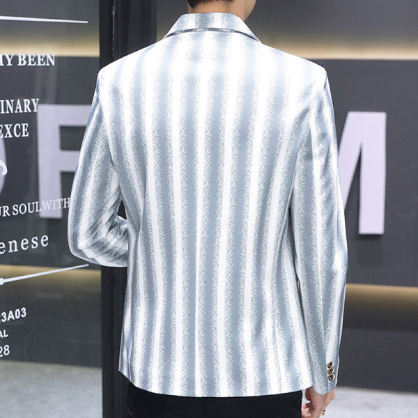 Jachetă casual bărbați cu dungi