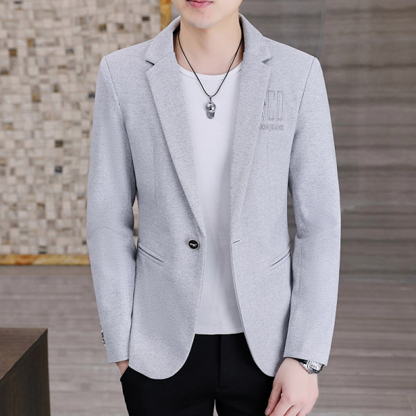 Muška jakna s izvezenim natpisom i džepom