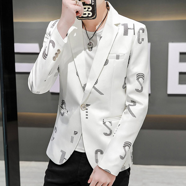 Muška jakna s dvobojnim printom