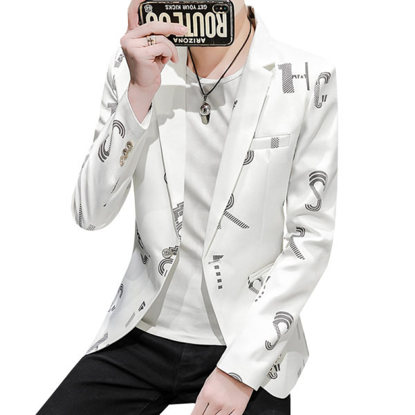 Muška jakna s dvobojnim printom