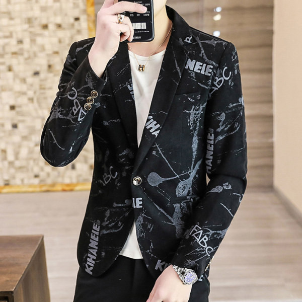 Moderna muška jakna s uzorkom - pripijeni model