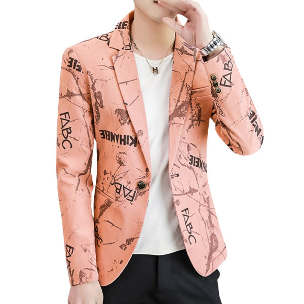 Moderna muška jakna s uzorkom - pripijeni model