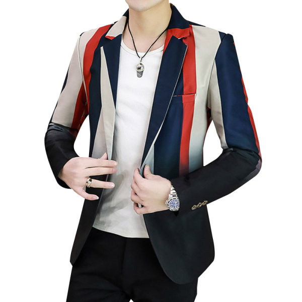 Elegantna muška jakna s uzorkom dugih rukava