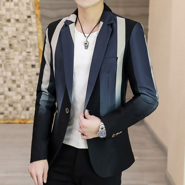 Elegantna muška jakna s uzorkom dugih rukava