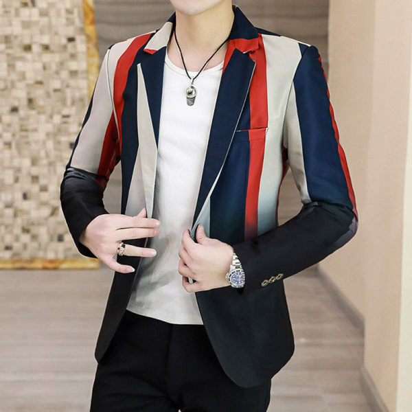 Elegantna muška jakna s uzorkom dugih rukava