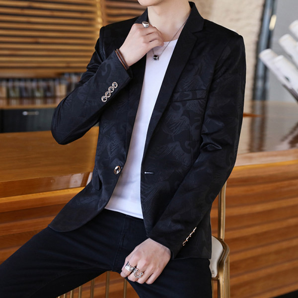 Elegantna muška jakna sa cvjetnim motivima