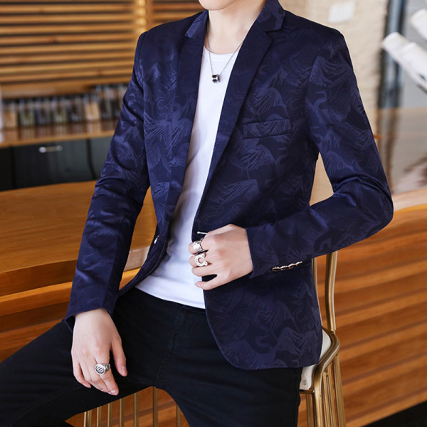 Elegantna muška jakna sa cvjetnim motivima