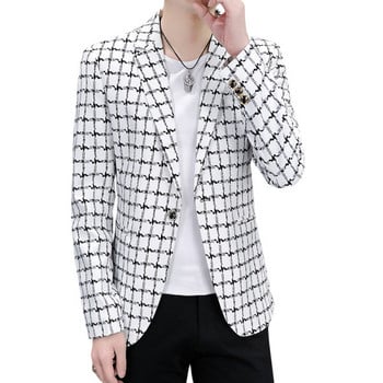 Мъжко елегантно сако в два цвята с копчета 