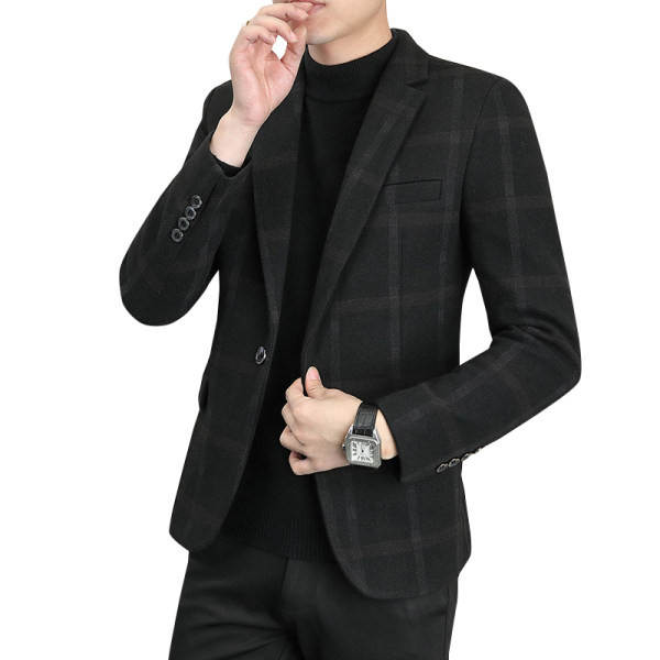 Jachetă în carouri modernă pentru bărbați