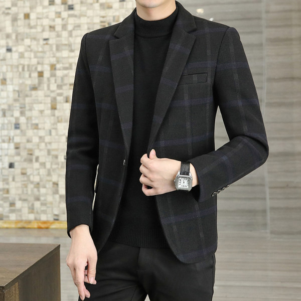 Jachetă în carouri modernă pentru bărbați