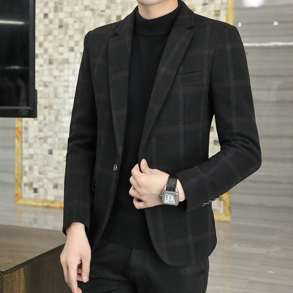 Jachetă în carouri modernă pentru bărbați