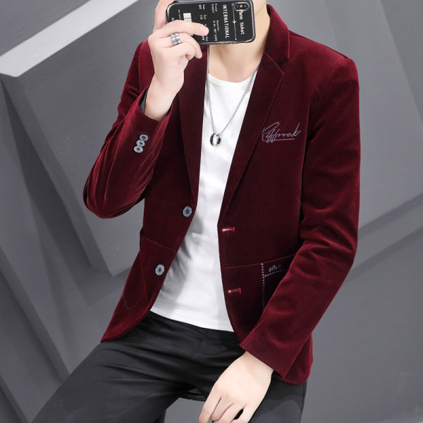 Geaca barbati cu broderie si buzunar