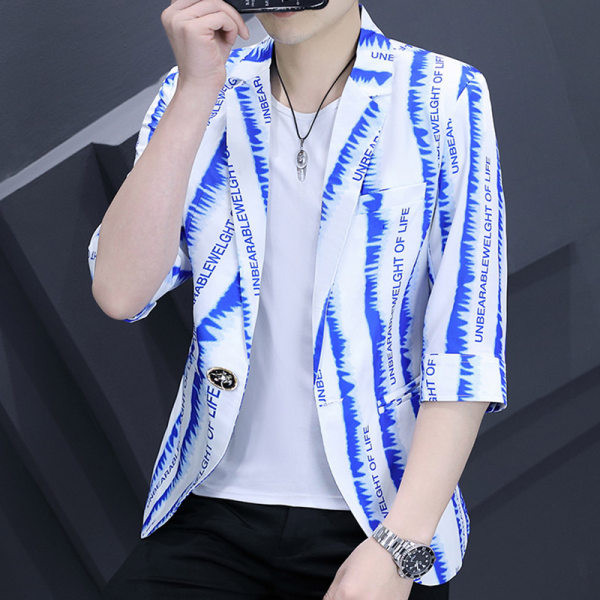 Muška jakna s natpisom i džepom