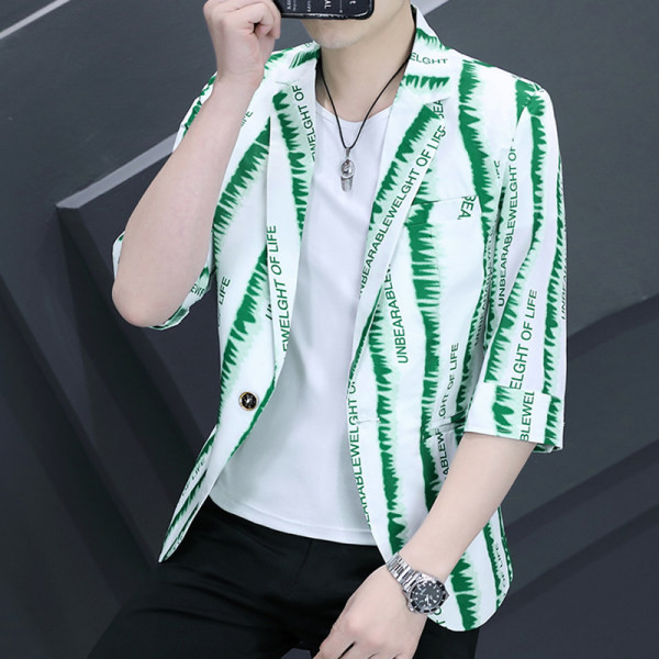 Muška jakna s natpisom i džepom