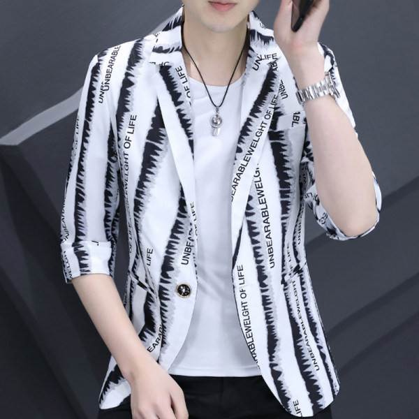 Muška jakna s natpisom i džepom