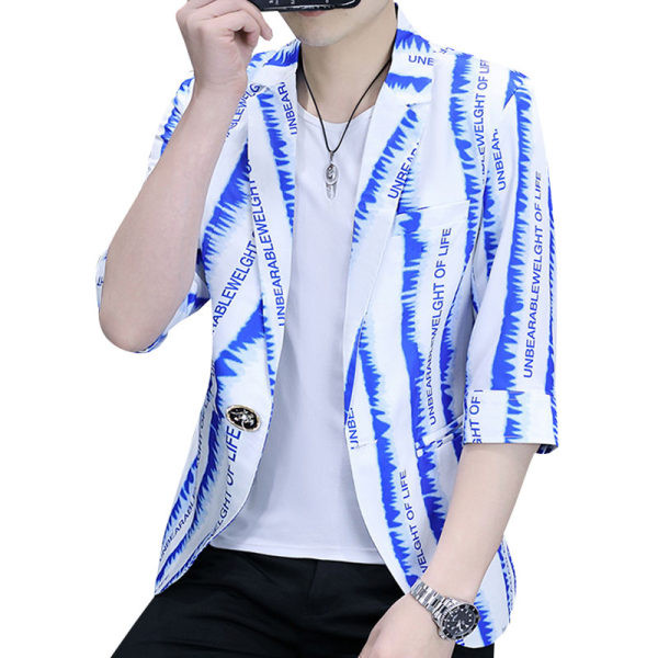 Muška jakna s natpisom i džepom