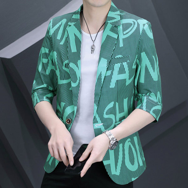 Muški sako s 3/4 rukavima i printom