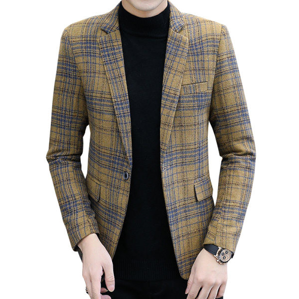 Geaca in carouri de toamna - model montat pentru barbati