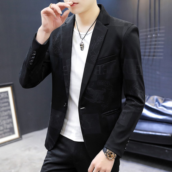 Jacheta de primavara pentru barbati cu imprimeu