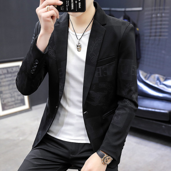 Jacheta de primavara pentru barbati cu imprimeu