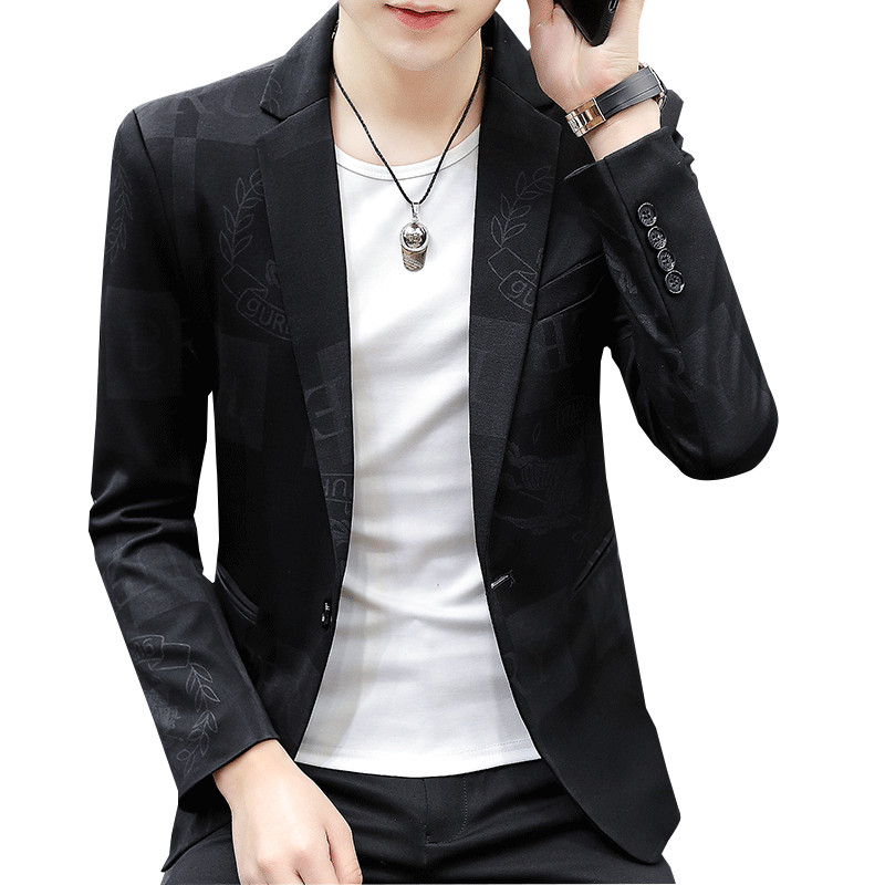 Jacheta de primavara pentru barbati cu imprimeu