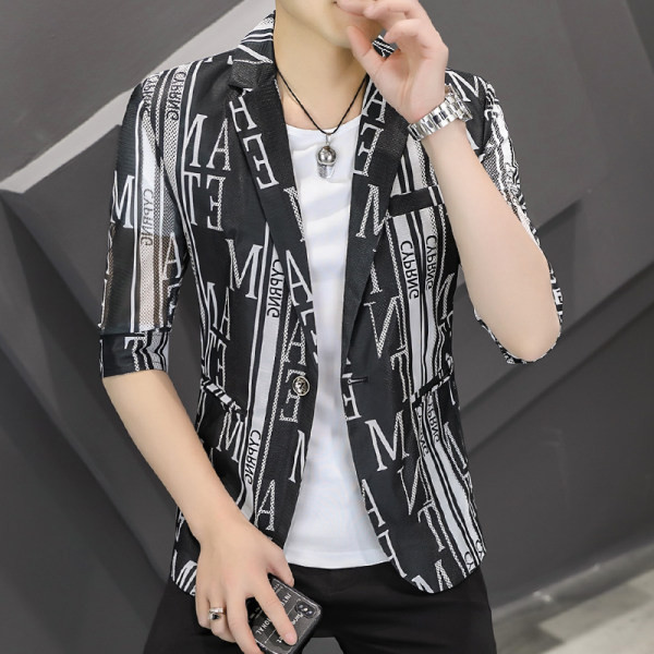 Įvairios spalvos laisvalaikio vyriškas švarkas