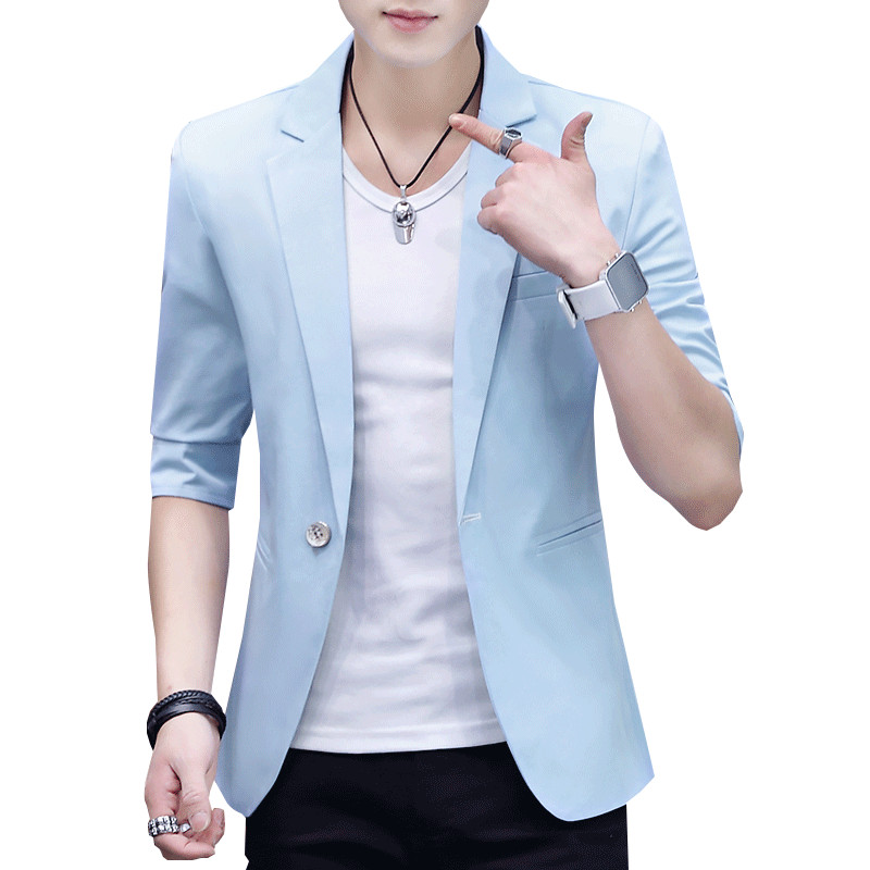 Jachetă de primăvară pentru bărbați cu mâneci 3/4