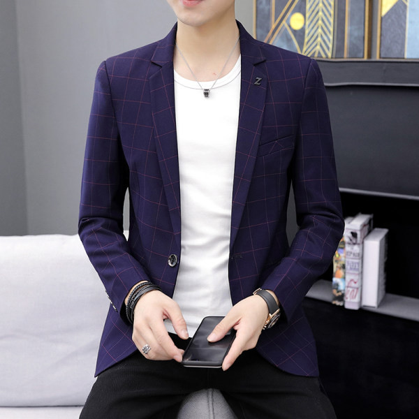 Jachetă elegantă în carouri pentru bărbați