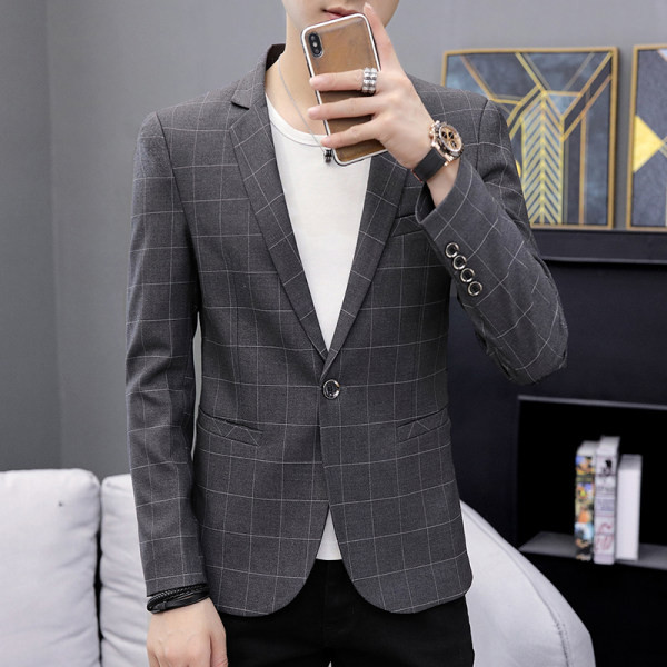 Jachetă elegantă în carouri pentru bărbați