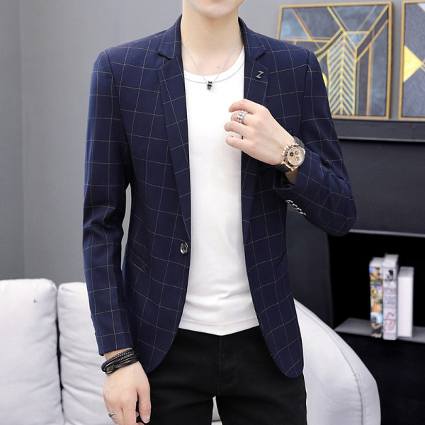Jachetă elegantă în carouri pentru bărbați