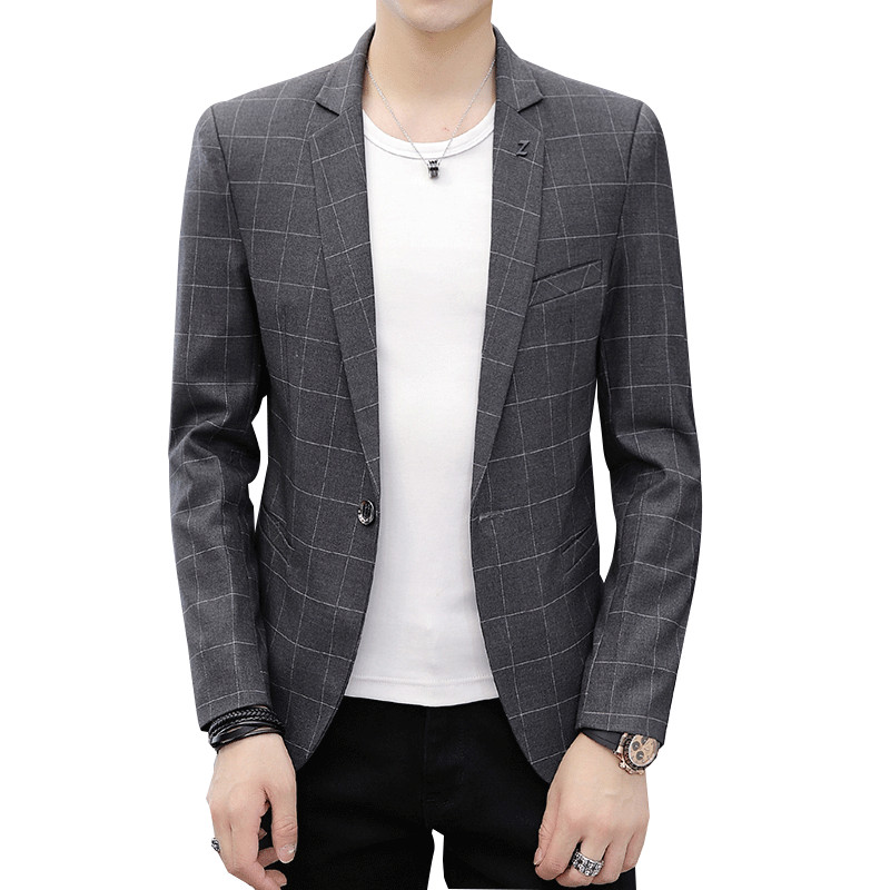 Jachetă elegantă în carouri pentru bărbați