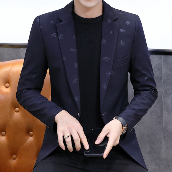 Jachetă formală pentru bărbați - cu imprimeu