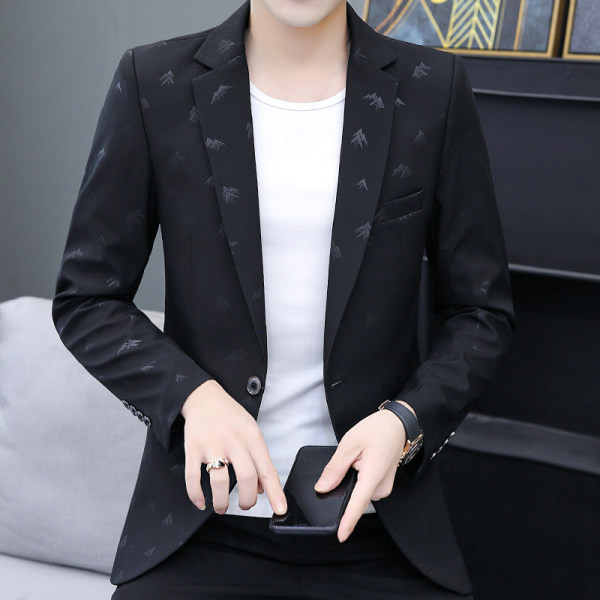 Jachetă formală pentru bărbați - cu imprimeu