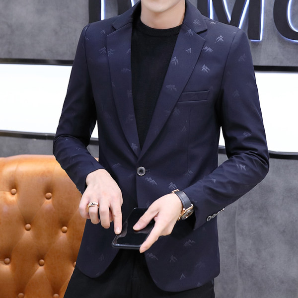 Jachetă formală pentru bărbați - cu imprimeu