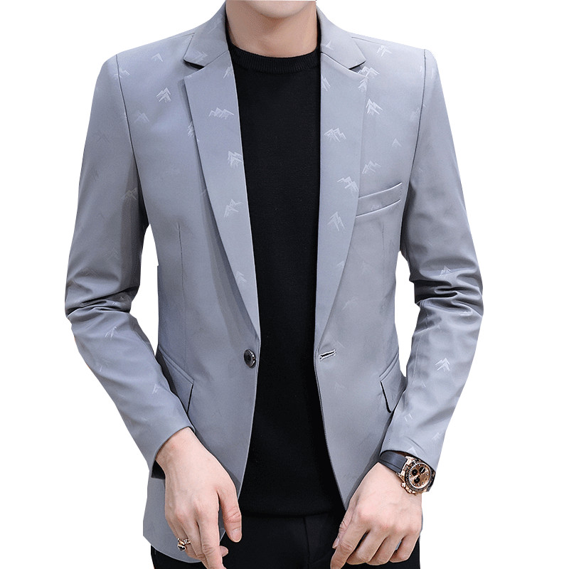 Jachetă formală pentru bărbați - cu imprimeu
