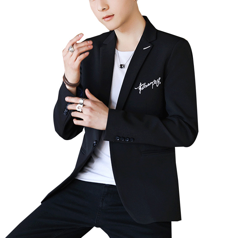 Trijų spalvų vyriškas švarkas su kišene