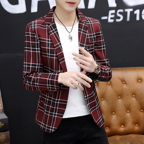 Daug spalvų vyriškas languotas švarkas