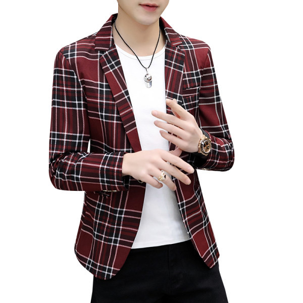 Daug spalvų vyriškas languotas švarkas